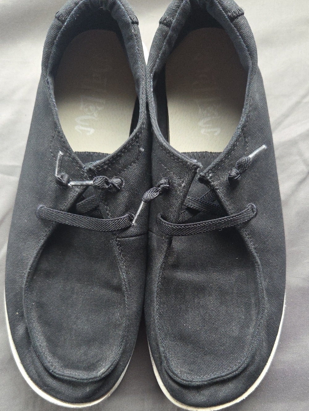 Women's Canvas Slip-On Casual Shoes - Black